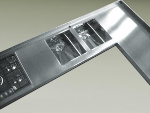 piani cucina inox